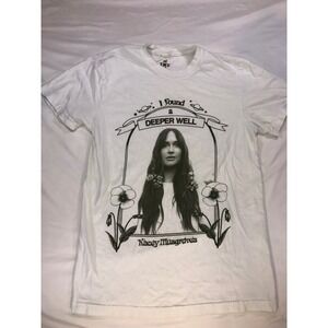 Kacey Musgraves Deeper Well Tour T-Shirt White Graphic Portrait Tee Small